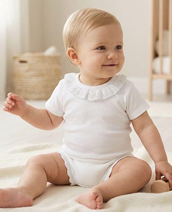 white bloomer knit summer