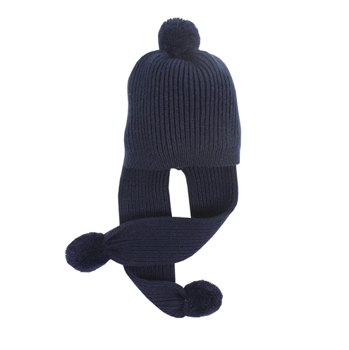 Knit hat navy blue