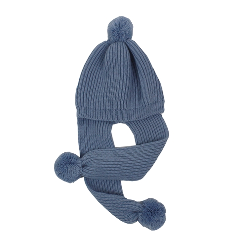 Medium blue knit cap
