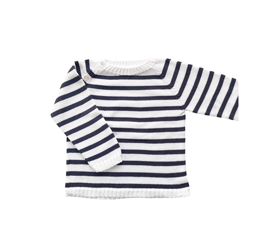 white blue sweater navy