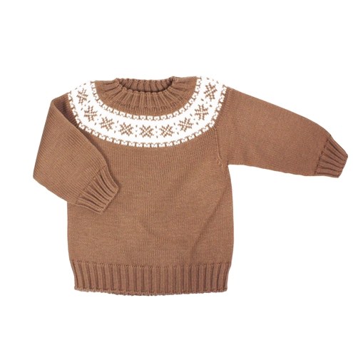 Cámel sweater fretwork