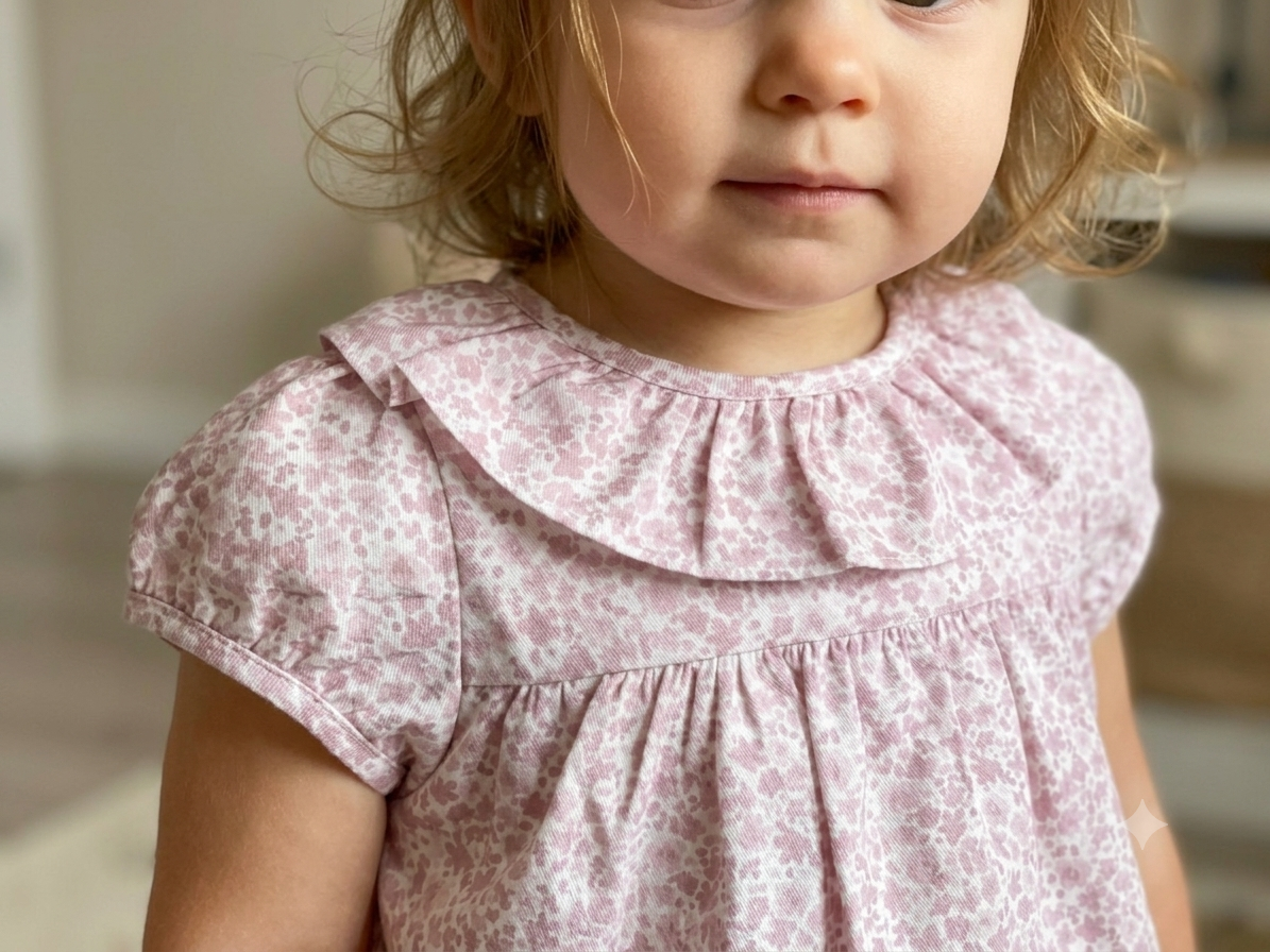 flowers pink baby dress