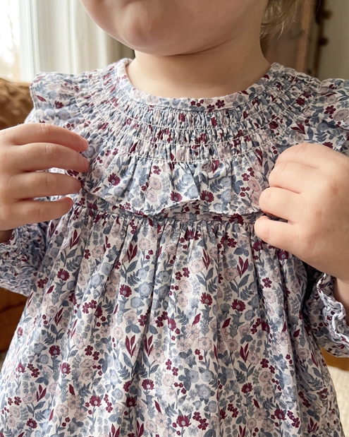 virginia baby dress burgundy autumn