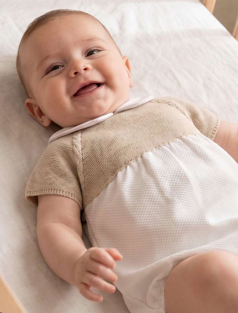 piqué fabric beige