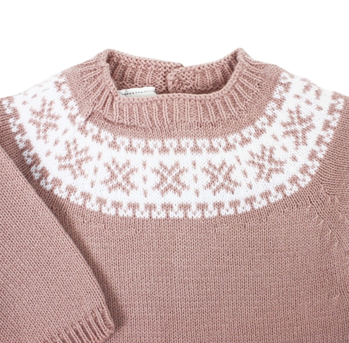 pastel pink knit jumpsuit