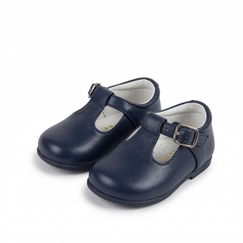 T-bar shoes navy blue