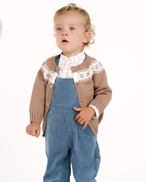 long blue corduroy romper