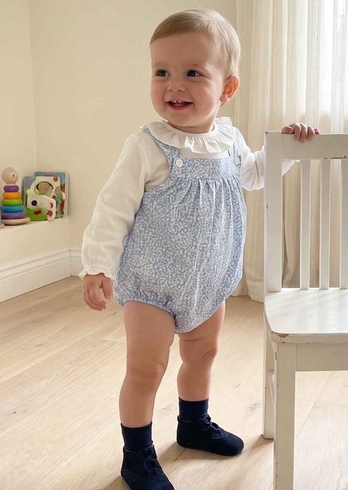m&h romper blue