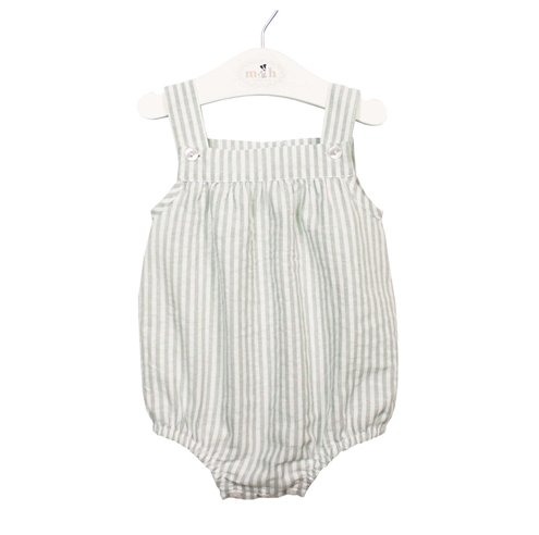 babay romper green stripes