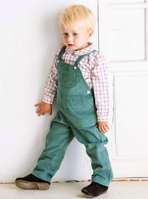 green romper boy