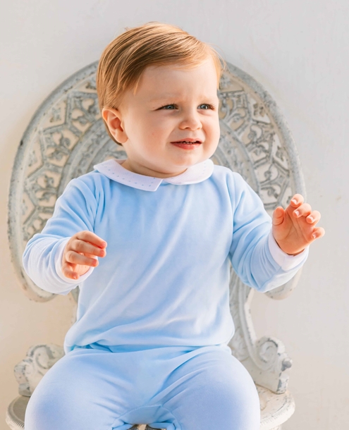 sleepsuit velvet blue