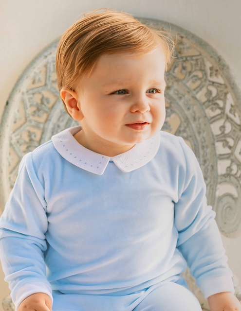 sleepsuit velvet blue
