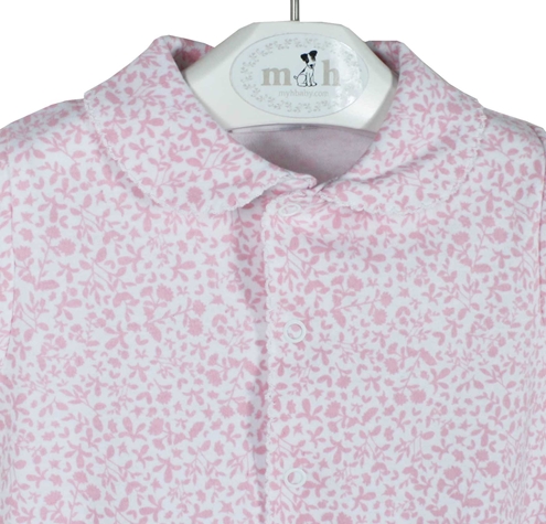 pijama rosa blanco