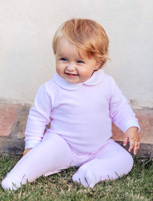 pink velvet sleepsuit