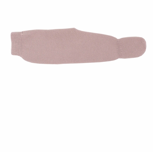 Polaina punto bobo perlé rosa palo
