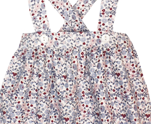 burgundy blue romper baby