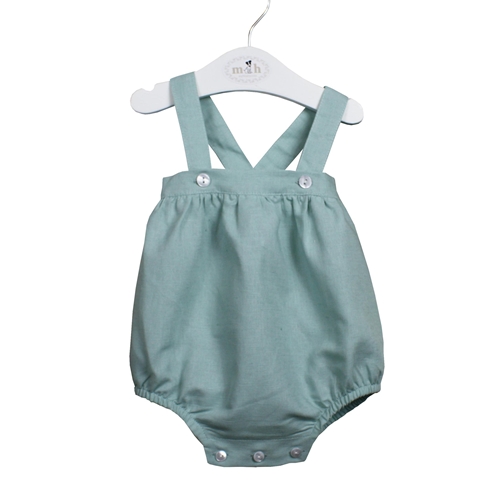 pololo lino algodón verde agua