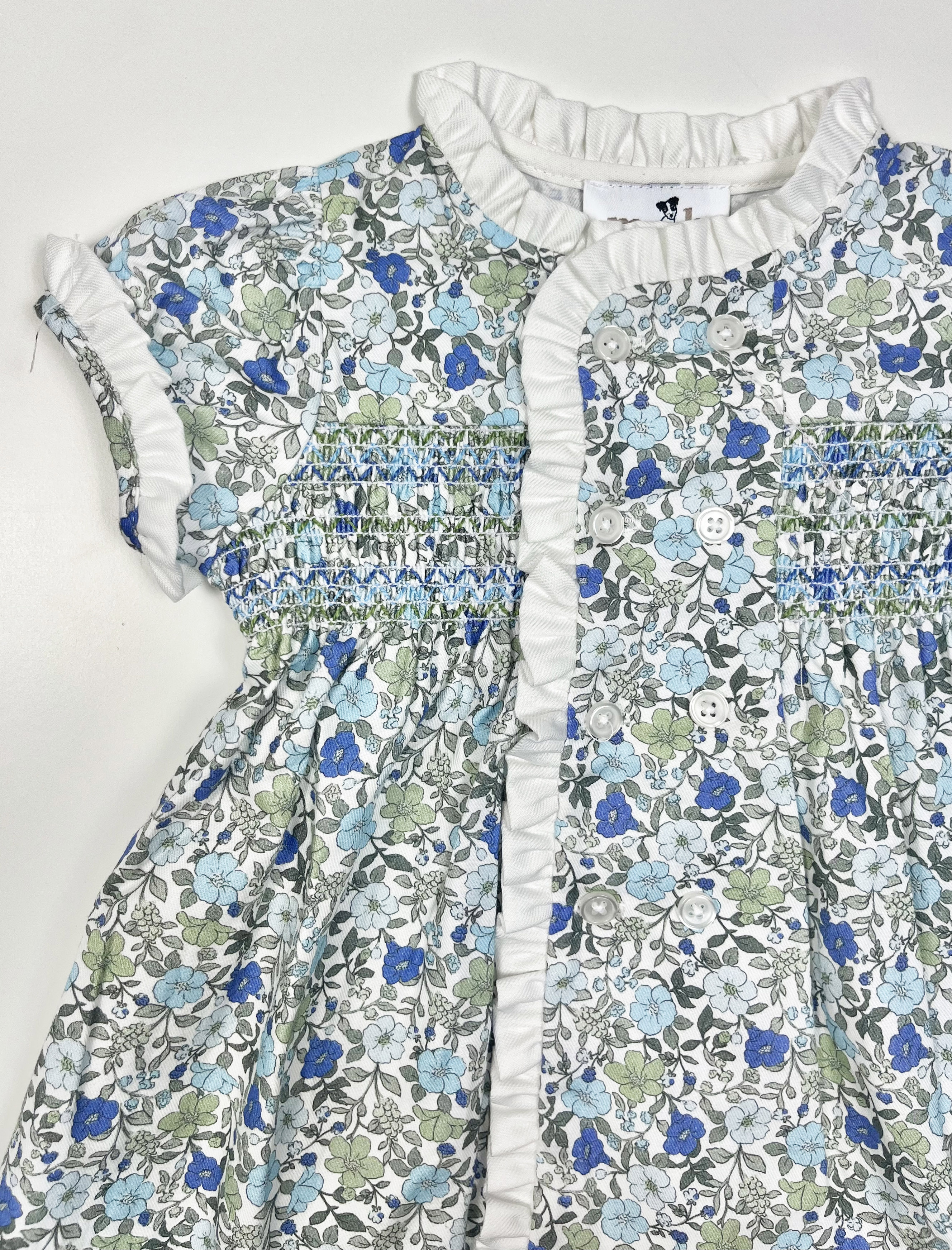 blue iberty dress