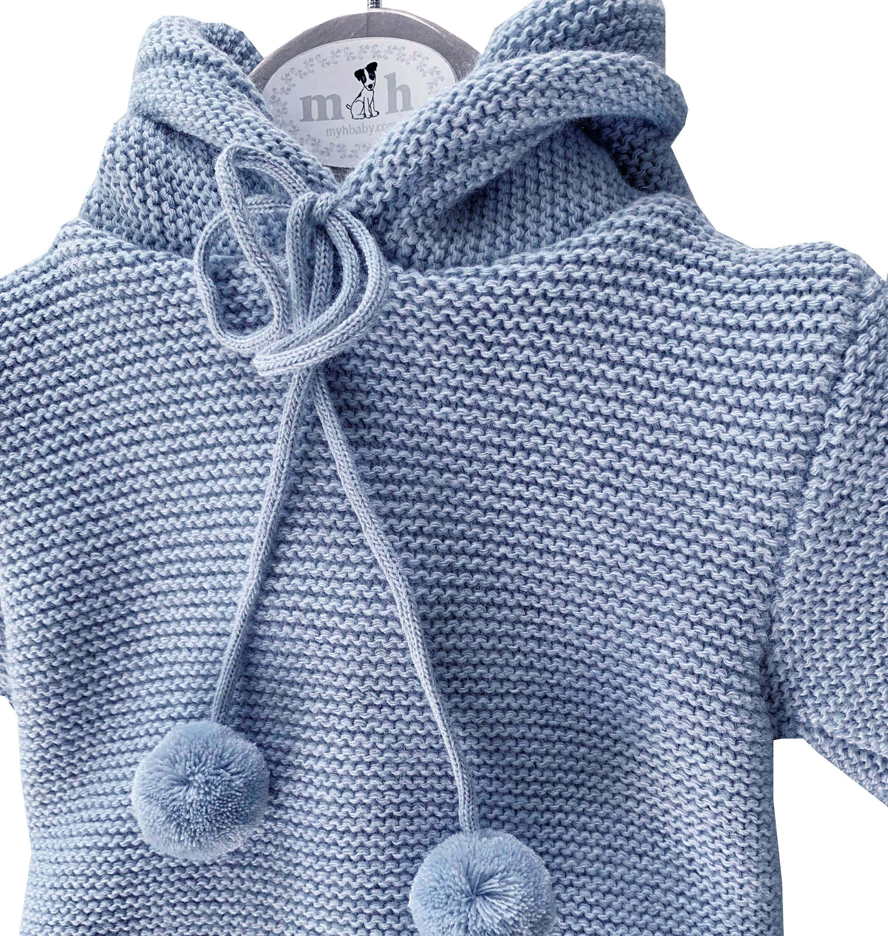 san Francisco knit two pieces for baby in blue