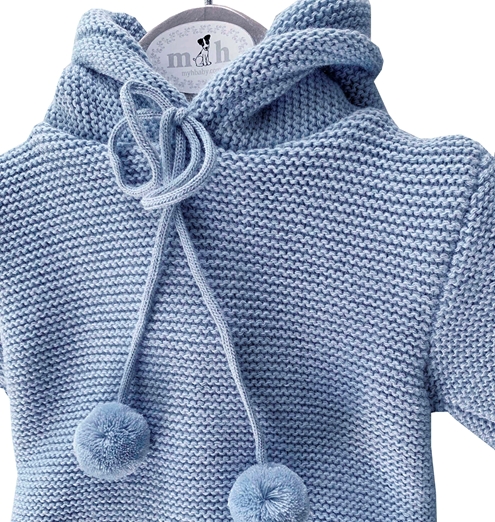 san Francisco knit two pieces for baby in blue