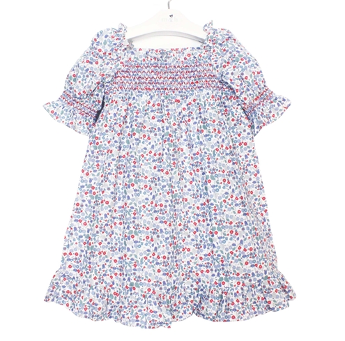 vestido daniela verano flores azul