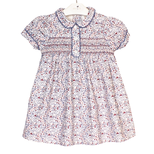 elisa dress blue fall