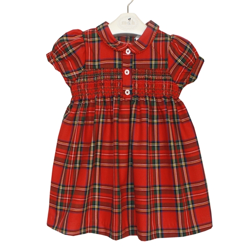 vestido elisa rojo tartan