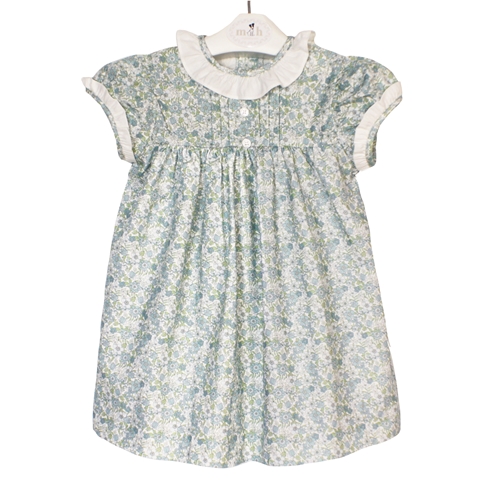 Gabriela dress green flowers