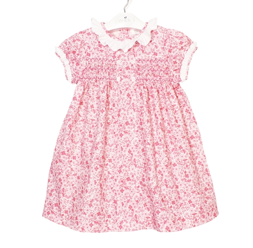 Vestido inés flores rosas