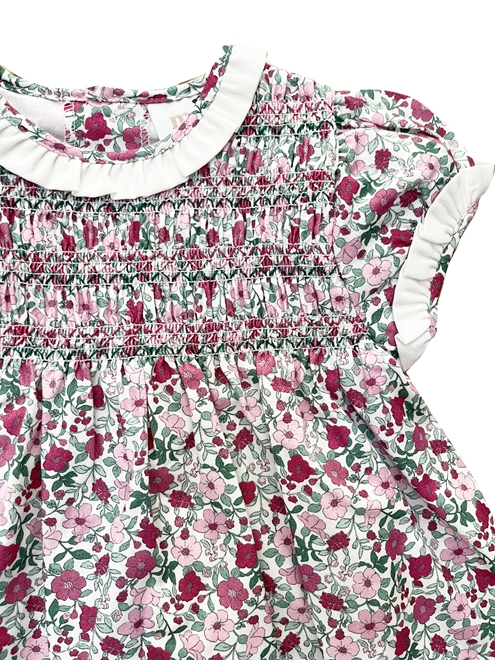 matilda dress burgundy and pink