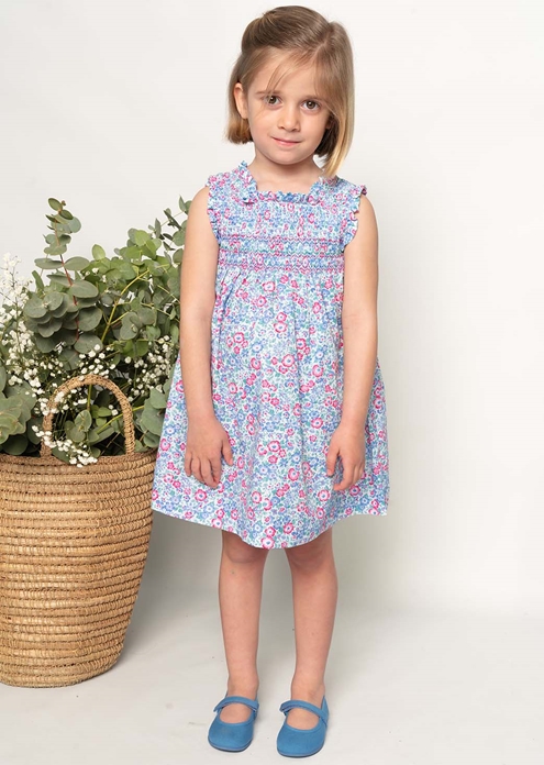 vestido niña verano rosa