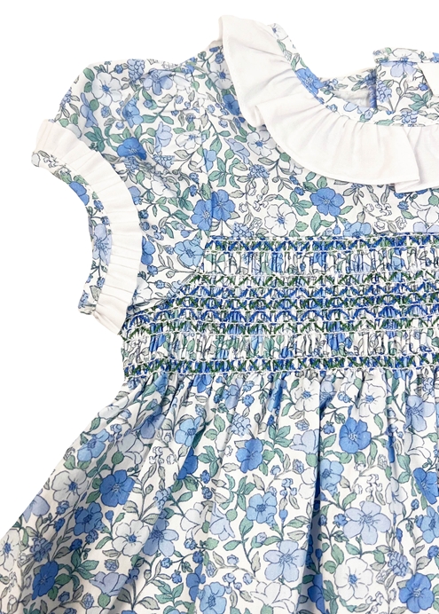 valentina dress blue flowers