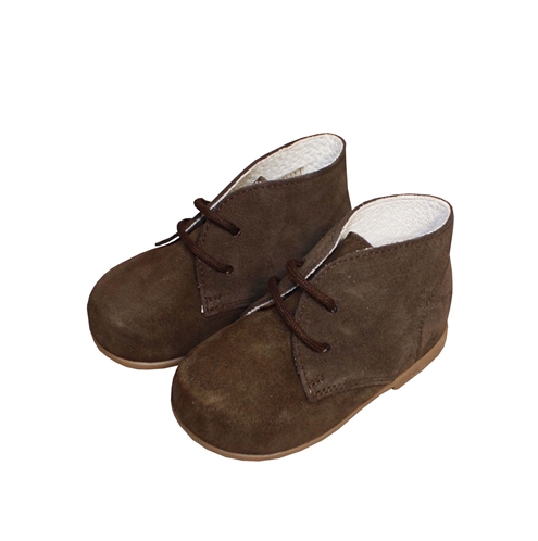 zapato ante marrón bota