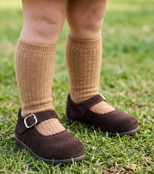 suede shoes girl brown