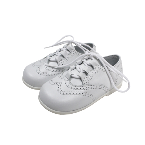 Zapato gales blanco con lengüeta 