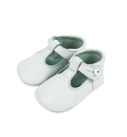 Zapatos bebe pepitos blanco 